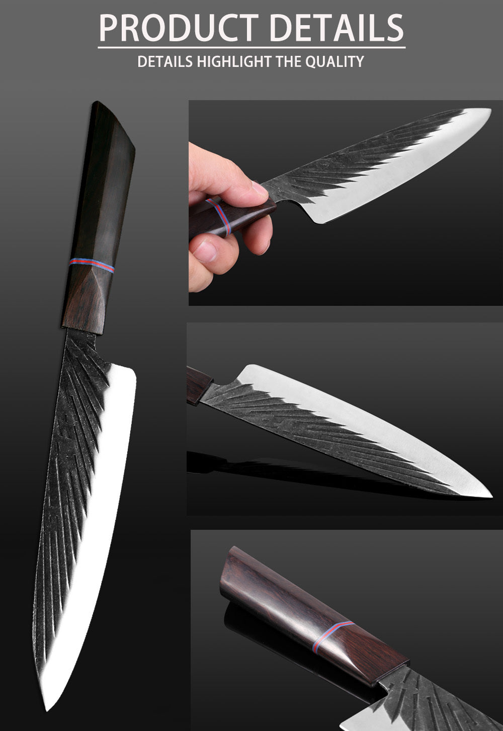 Japanese cutting knife set