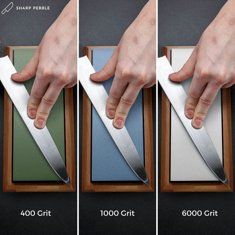 Sharpening Stone Bamboo Base Suit