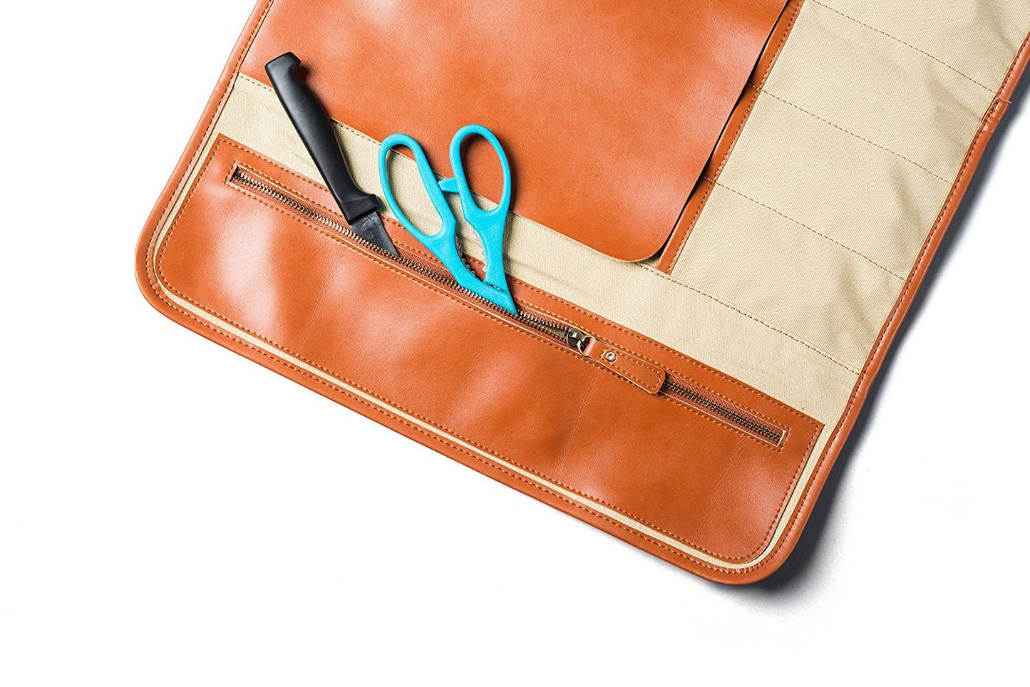Leather Kitchen knife storage bag