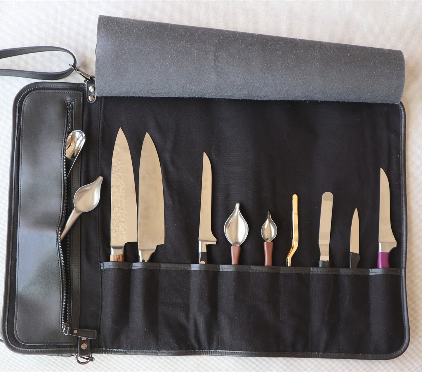 Leather Kitchen knife storage bag