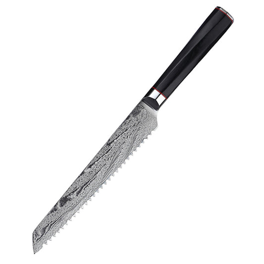 Japanese Damascus Steel Bread Knife