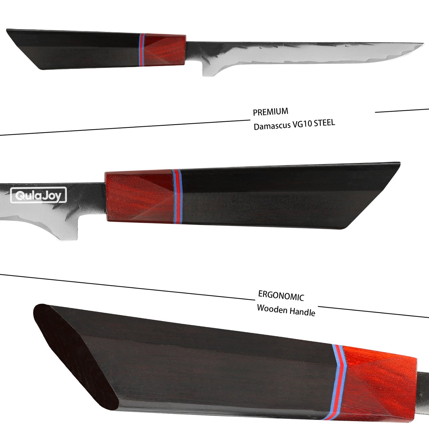 Japanese Fillet Knife With Sandalwood Handle