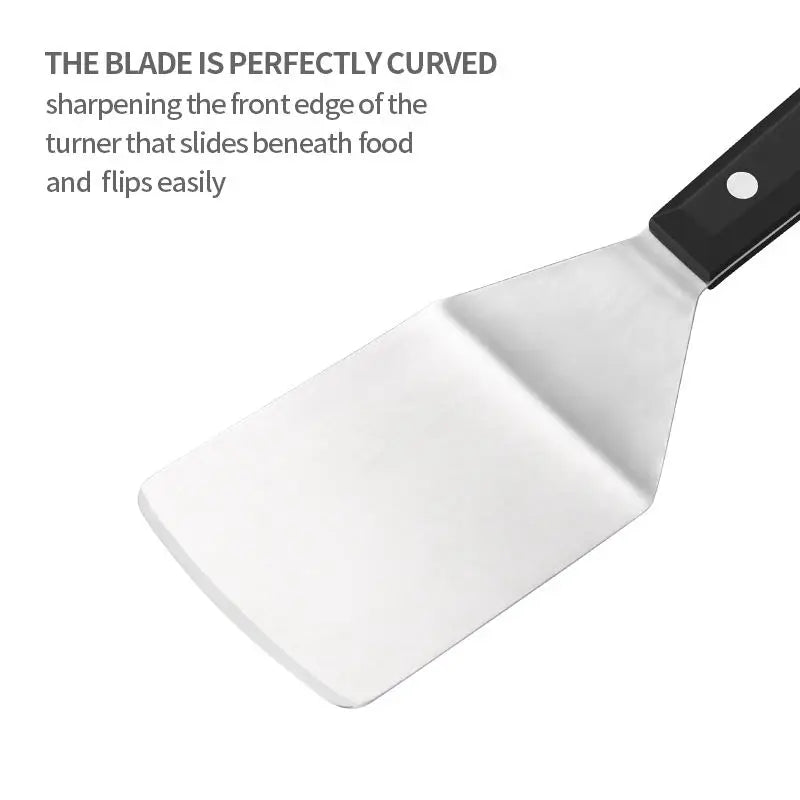 stainless steel Griddle spatula turner pancake Hamburger Smasher Turner Scraper lasagna turner server