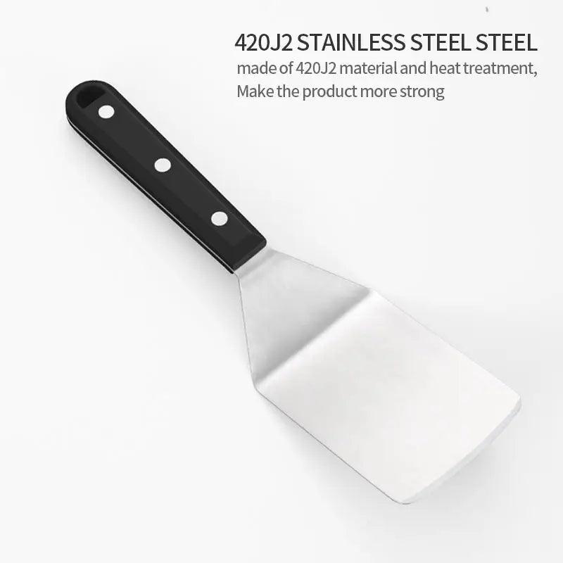 stainless steel Griddle spatula turner pancake Hamburger Smasher Turner Scraper lasagna turner server
